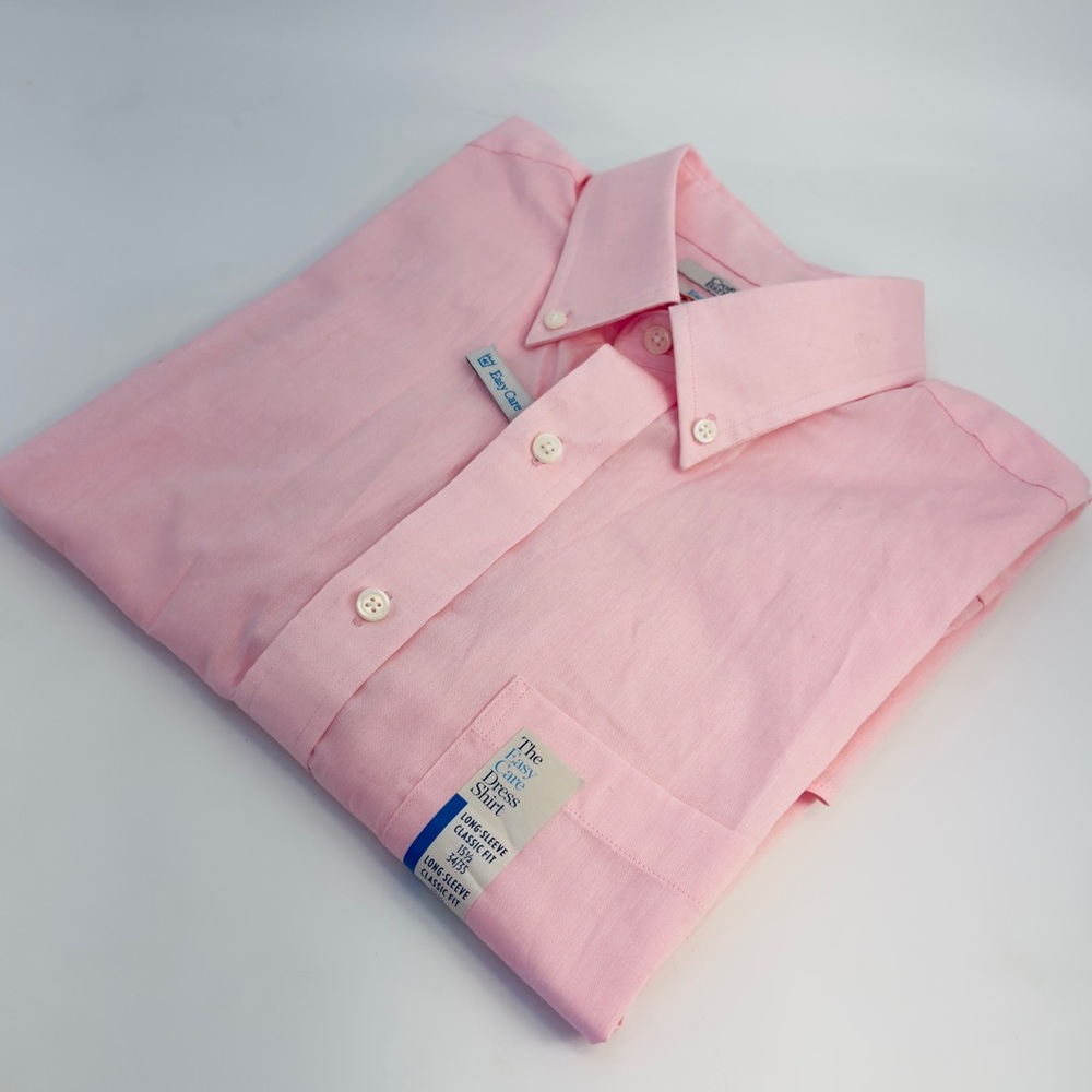 Croft & Barrow Light Pink The Easy Care Dress Shirt Long Sleeve Classic Fit